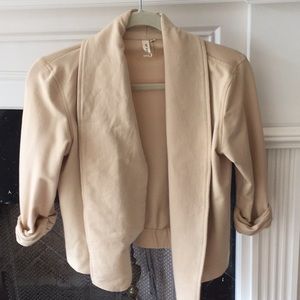 Light tan cotton cropped jacket